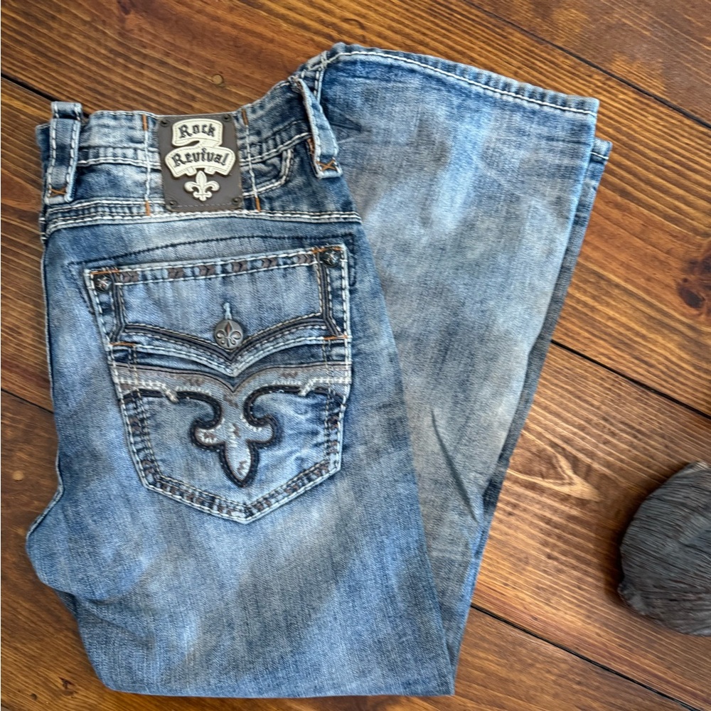 Men’s rock revival jeans. 36x30